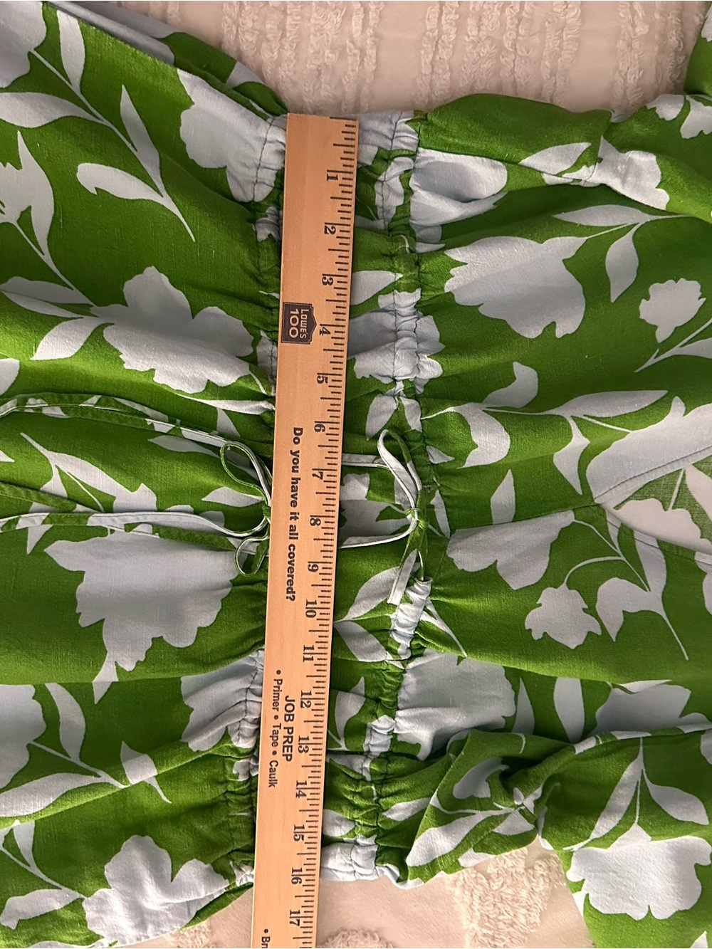 Kate Spade Green and White Floral Wrap-Style Dress - Picture 7 of 12